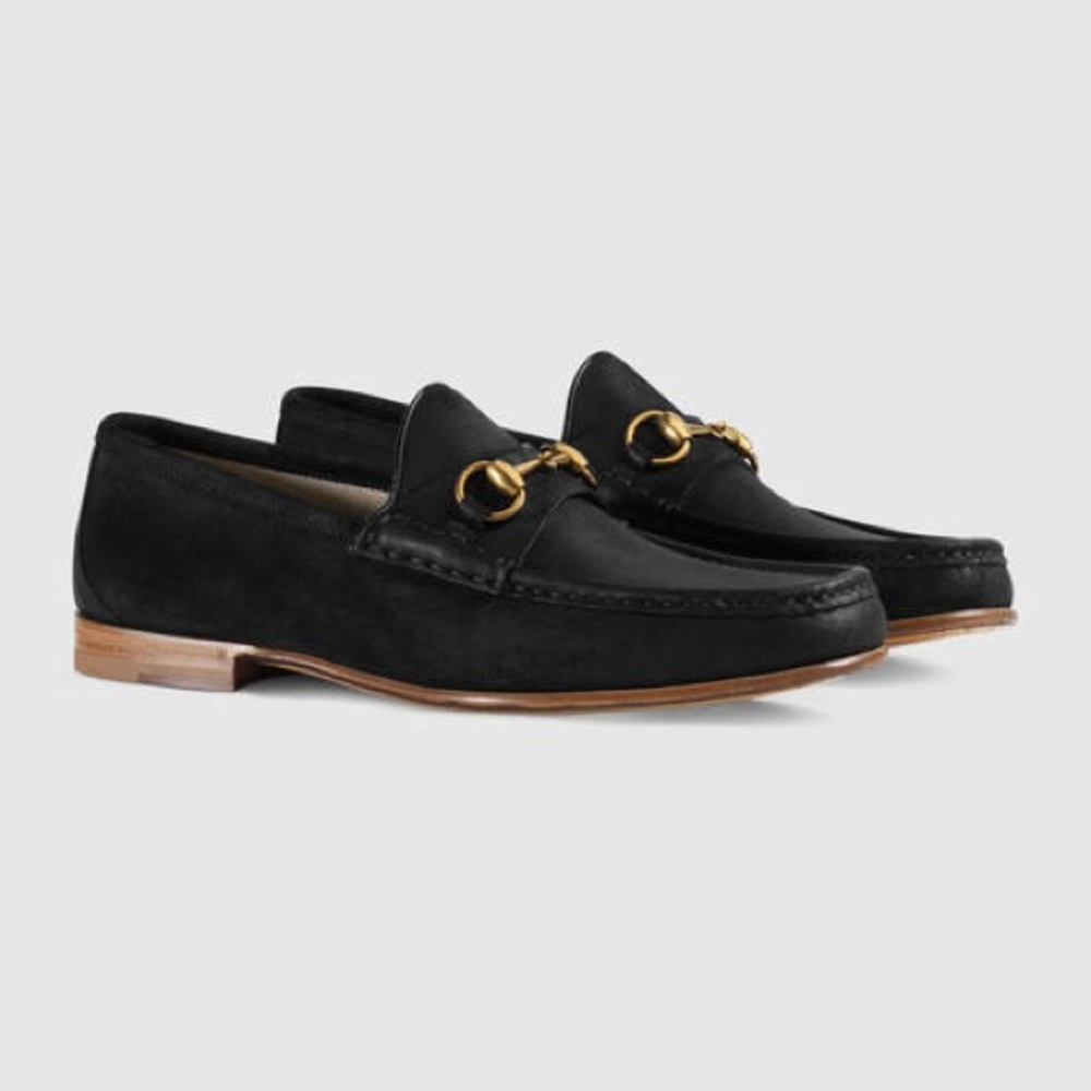 Gucci Horsebit 1953 loafers in black suede size 9